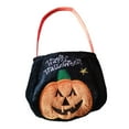 thumbnail image 2 of Mornei Halloween Trick or Treat Bag Kids Gifts Bag Multipurpose Halloween Candy Basket Single Pumpkin, 2 of 9