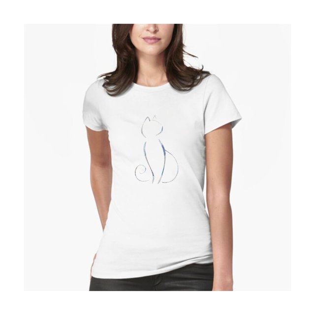 Camiseta PERSODESIGNCL Glam Diamond Shiny Silhouette para mujer