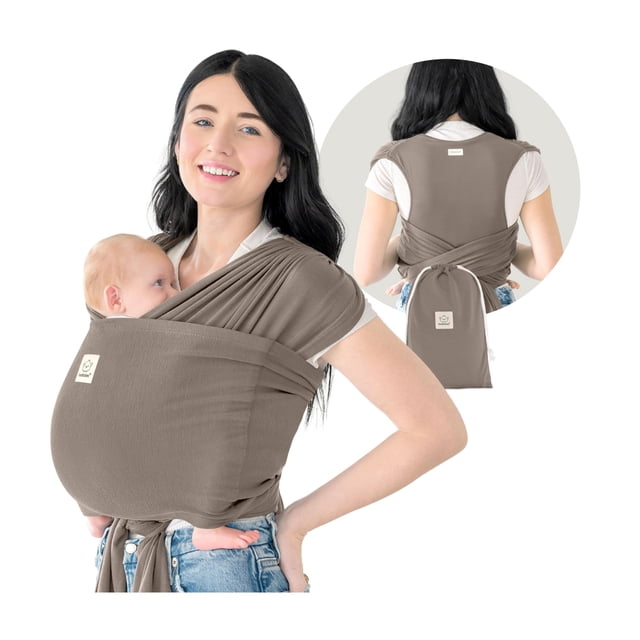 Portabebés envolvente ajustable KeaBabies D-Lite gris cobre