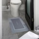 thumbnail image 5 of Alfombra de baño lavable de secado rápido a prueba de aceite para baño Rectángulo Azul S, 5 of 9