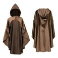thumbnail image 3 of Hvyesh Mens Womens Victorian Cloak Gothic Medieval Hooded Robe Renaissance Shakespeare Theater Cloak Witches Wizards Cape, 3 of 4