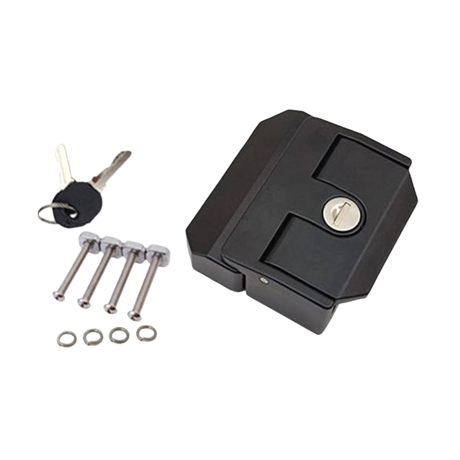 Baoblaze Tool Box Lock with M5*40 Screws Cabinet Door Lock for Aluminum Doors RV interior black