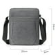 thumbnail image 2 of Bolso bandolera de un solo hombro para hombre vertical simplegris, 2 of 6