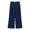 Blue, variant on lnmuld Girls Solid High Waist Pleated Capri Wide Leg Suit Pants Non-Stretch Woven School Uniform Business Casual Trousers Color:Green,Size:6-7 Years