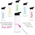 thumbnail image 2 of 24 oz Clear Water Bottles with Straw, 6 Pack Reusable Sports Water Bottle with Handle for Travel Gym Hiking Camping, 2 of 6