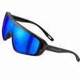 thumbnail image 5 of GRINDERPUNCH Polarized Sports Sunglasses Golf Pickleball Softball Ski Cycling Baseball Running Glasses Men Women - Blue, 5 of 5