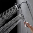 thumbnail image 2 of High Pressure Dual Shower Head with Handheld & Rainfall Modes - 59" Rotatable Stainless Steel Hose for INAVAMZ, 2 of 5