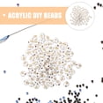 thumbnail image 2 of MOVTOTOP White Acrylic Cross Pattern Beads for DIY Crafts Jewelry Making 500pcs, 2 of 8