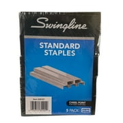 Swingline Standard Staples, 1/4" Length, 5,000 per Box, 5 Box Pack (S7035101)