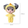 thumbnail image 3 of Yellow Mini Soft Doll Toy 3.5 Inch Size Washable Body Safe Carry Along Girls Playtime Companion, 3 of 6