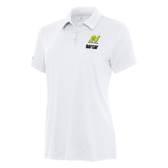 Women's Antigua White William Byron Reprocess Polo