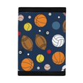 thumbnail image 3 of FUIALDOLG Polyester Fabric Children's Trifold Wallet with Magic Sticker Closure, Mixed Sports Balls Youth Wallet for Outdoor Sports, 3 of 6
