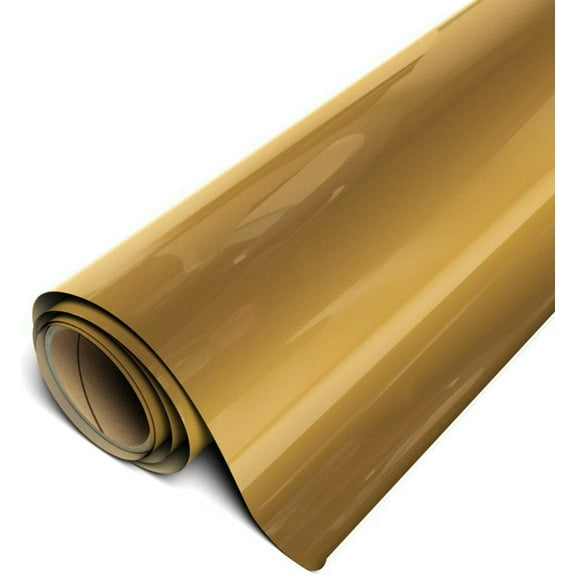 Siser Stretch Easyweed HTV Iron On Heat Transfer Vinyl 15" x 10ft Roll - Dark Gold