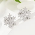 thumbnail image 3 of 304 Stainless Steel Ear Studs Hypoallergenic Earrings Snowflake Stainless Steel color 12x12mm Pin: 0.8mm, 3 of 4