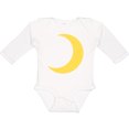 thumbnail image 3 of Inktastic Cute Yellow Moon Boys or Girls Long Sleeve Baby Bodysuit, 3 of 5