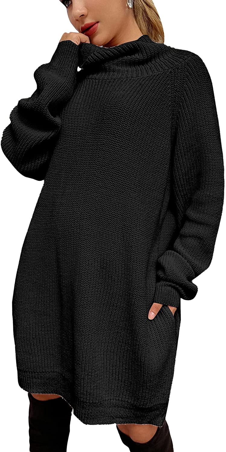 Winter Oversized Sweater Dress Long 