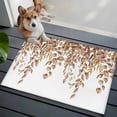 thumbnail image 3 of Eucalyptus Leaves Entryway Rug 2'x3'&nbsp; Non Slip Front Door Mats, Brown Summer Botanical Weeping Entrance Rugs Indoor Outdoor Carpet, Washable Floor Mats Small Area Rug for Bedroom Kitchen, 3 of 8