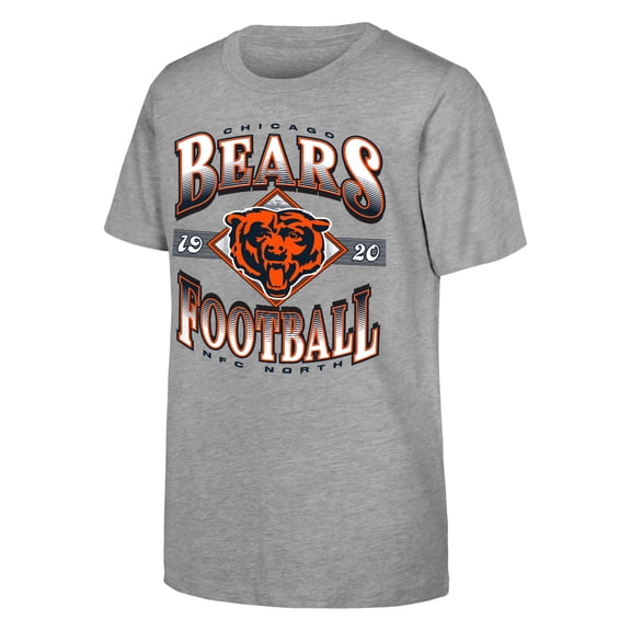 Youth Outerstuff Heather Gray Chicago Bears NFL Of Days Past T-Shirt