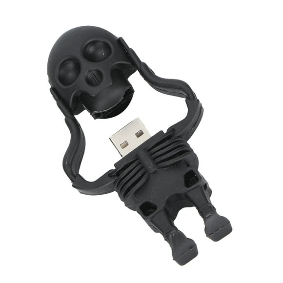 U Cartoon U Disk Black Skull Appearance High Speed Bulk Storage Flash Drive Memory Device