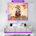 thumbnail image 5 of Merry Christmas Santa Basset Hound Scarf Twinkling Lights Xmas Holiday Tapestry Bassets Dog Breed Lovers Gifts Idea Wall Hanging Backdrop Home Decor - 00022, 5 of 5