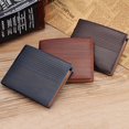 thumbnail image 4 of Gentlemen Fold Ultra-thin Frosted Short Wallet bag Ultra-thin Purse Men Smooth Soft PU Leather Multifunctional Coin Card Holder, 4 of 8