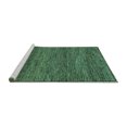 thumbnail image 2 of Ahgly Company Machine Washable Indoor Square Abstract Turquoise Blue Modern Area Rugs, 7' Square, 2 of 4