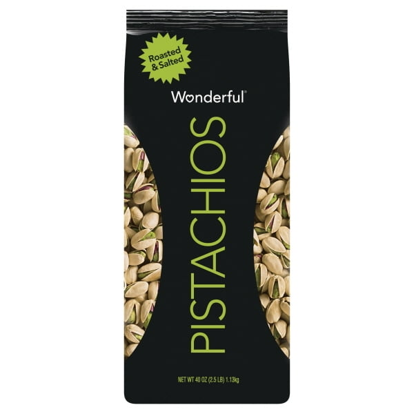 Wonderful Pistachios, Roasted and Salted, 40 Ounce Bag
