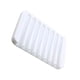 thumbnail image 3 of Injueey Jabonera Flexible de silicona para baño, soporte de almacenamiento, bandeja de jabón antideslizante, de esponja de cocina de drenaje Juegos de accesorios de baño Blanco Injueey JJ16920-05, 3 of 5