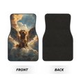 thumbnail image 2 of Fuzoiu Cloud Rainbow Winged Dog Print Carpet Floor Mats for Car,Car Foot Mat Set,Universal Fit 4 Piece Mat Pad Set,Fits Most Cars Trucks Vans Sedans SUV Auto Carpet Mat Se, 2 of 7