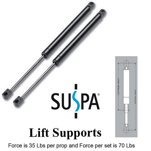 10 " 20 # Nitro-Prop Gas Spring Strut Shock Support Lift Rod Prop REPL C16-10334 