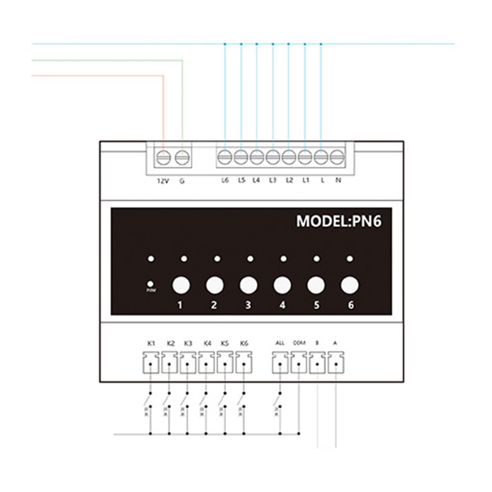6Ch Relay Switch Module for Tuya for Zigbee Remote App Control Module 110V-240V