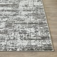 thumbnail image 4 of Loomaknoti Rhane Vailin 6' x 9' Gray Abstract Indoor Polypropylene Area Rug, 4 of 9