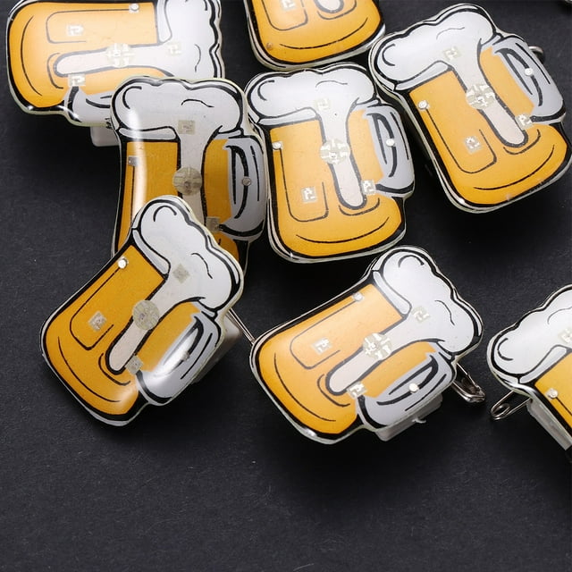 unbranded 10Ud Pines LED Jarra De Cerveza Para Uso En Ktv Y Reuniones Multicolor