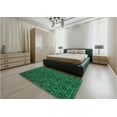 thumbnail image 4 of Ahgly Company Indoor Rectangle Patterned Deep Teal Green Area Rugs, 2' x 4', 4 of 6