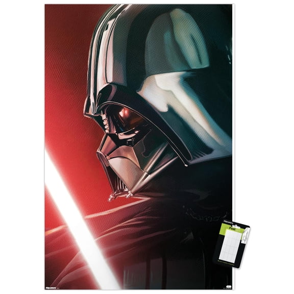 Star Wars: Saga - Darth Vader Lightsaber Glow Wall Poster, 14.725" x 22.375"