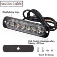 thumbnail image 2 of 4 vehicle emergency warning lights, truck emergency lights, strobe lights, 6 waterproof surface mount LEDs, 2 of 5