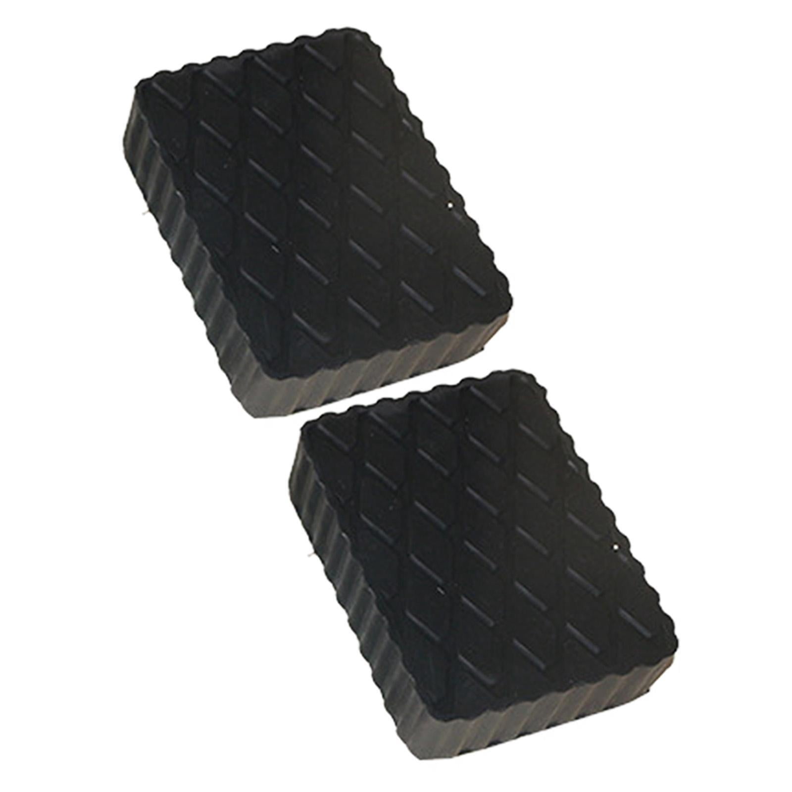 Wzmzjy 2 Pieces Generic Car Jack Pads Rubber Mats Thickened Auto Lift Supports Car Lift 12x8x2cm