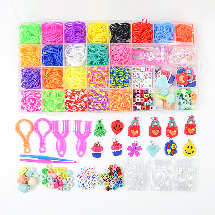 Rainbow Rubber Band Bracelet DIY Bracelet Handmade,Gift for Kids,Bands