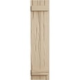 thumbnail image 3 of Ekena Millwork 11"W x 26"H Rustic Two Board Joined Board-n-Batten Riverwood Faux Wood Shutters (Per Pair), Primed Tan, 3 of 12