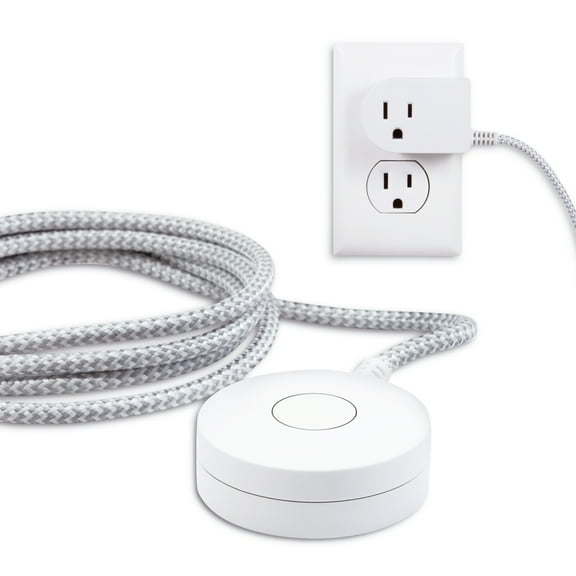 Cordinate Decor 6ft. Braided Extension Cord Tabletop Switch, 41095