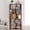 Dark Red, variant on 64.5" Tall Corner Bookshelf, 6 Tiers Large Etagere Bookcases with Baffles, L-Shaped Storage Display Rack Shelf Stand for Home Office, Dark Oak