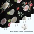 thumbnail image 6 of Pioneer Flower Floral Print Pattern Shower Curtain 84"x72", Bathroom Decorative Shower Curtain Set with 12 Hooks, Waterproof Washable, 6 of 6