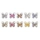 thumbnail image 2 of Adornos de uñas de aleación con diamantes de imitación en forma de mariposa 3D, con brillo cristalino plateado para mujer., 2 of 4