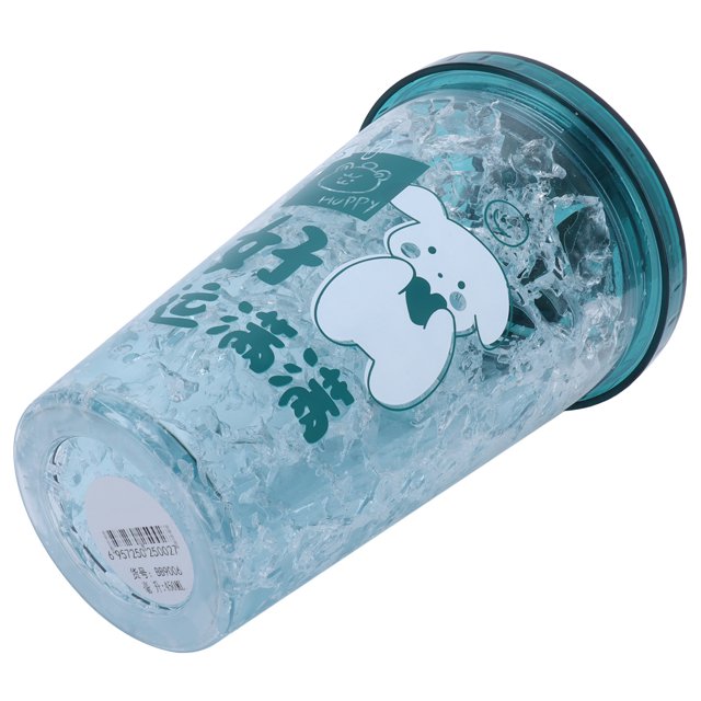 Botella De Agua, Botón De Plástico De Doble Capa En Portátil 4 Elija Una Taza Helada Para Niños Para El Verano ANGGREK FC3118
