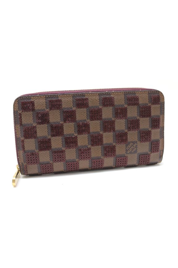 Pre-Owned LOUIS VUITTON N63174 Damier Payette Zippy Wallet, a long zip-around wallet... (Good)