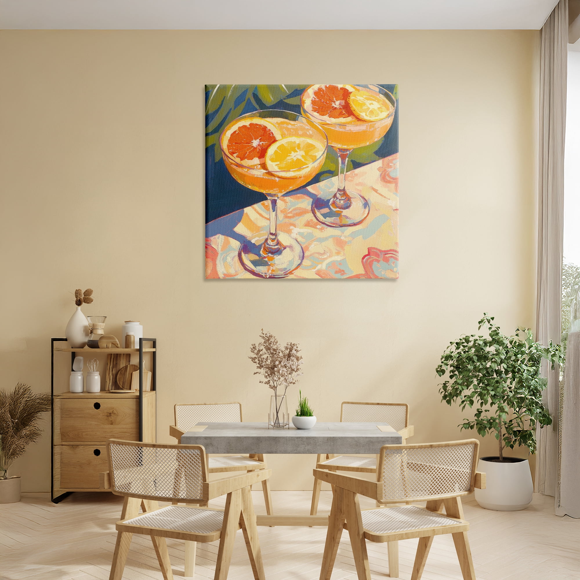 Stupell Industries Fruity Summer Cocktails Canvas Wall Art, design by Petal Prints Design