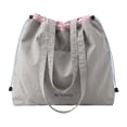 thumbnail image 1 of Bolso de mano ligero para mujer, regalo, bolso de gran capacidad para la playa, el gimnasio, picnics y el trabajo. Gris, 1 of 9