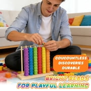 Color Matching Stacking Puzzle Game, Fast Pattern Challenge Ring Stack Game for 2 Players, Competitive Family Tabletop Brain Teaser