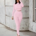 thumbnail image 5 of AXXD Workout Sets For Women Long Sleeve Mom Autumn Striped Jogger Sets For Women 2 Piece Punk Round-Neck Sets For Rollback, 5 of 8
