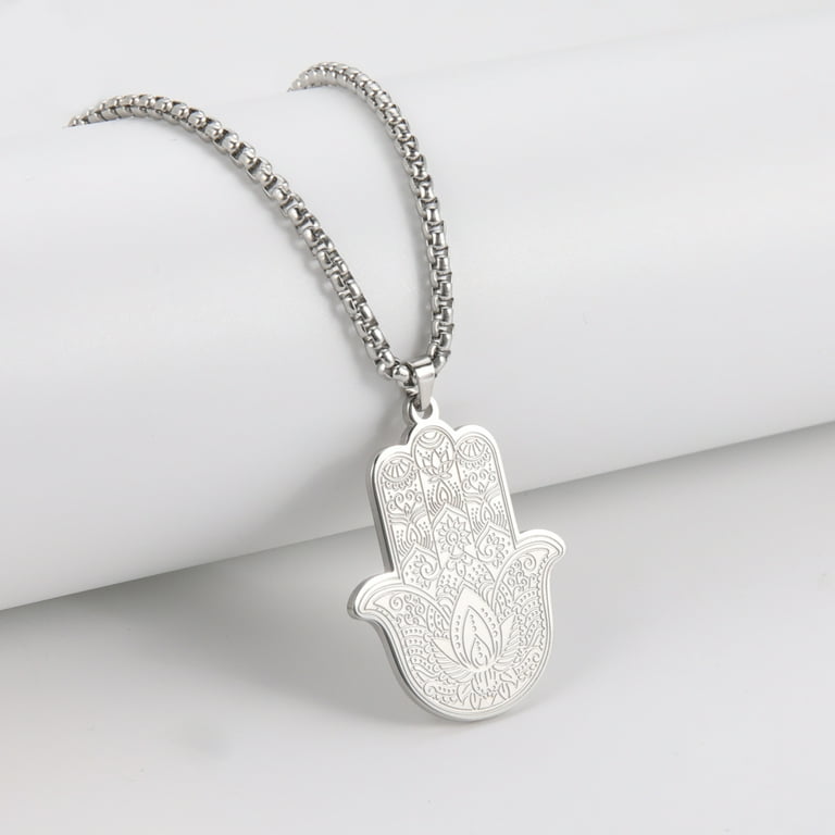 Mens hand 2024 of fatima necklace